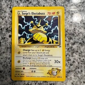 Pokémon Lt. Surge’s Electabuzz – Gym Heroes 6/132 Vintage WOTC